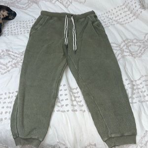 Ribbed aerie sweatpants